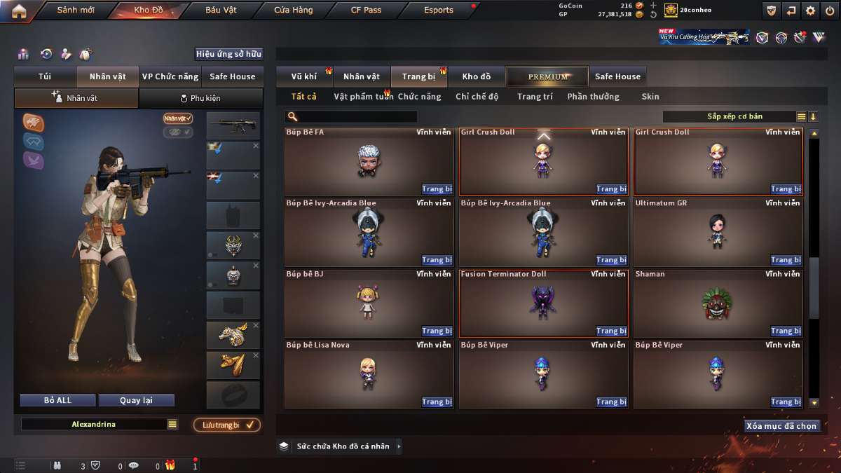 shop acc cf uy tin gia re